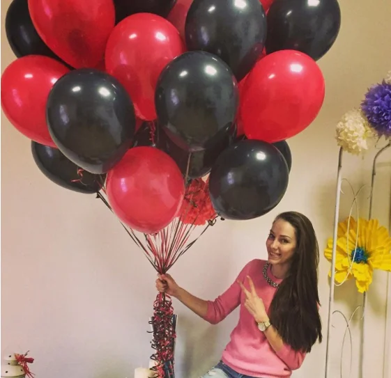 

12inch Gold Black Latex Balloon 18inch Heart Foil Helium Air Balloon Birthday Wedding Decoration Party Balloon Supplies Globos