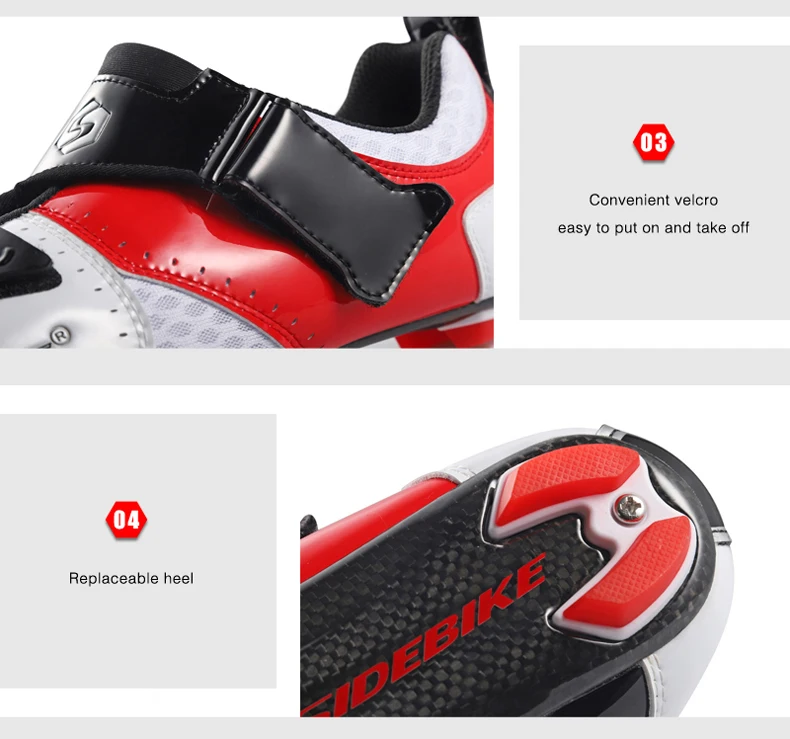 Sidebike/туфли для триатлона, для велоспорта, шоссейные, углеродные, велосипедные кроссовки, профессиональная спортивная обувь для шоссейного велосипеда, Мужская Ультралегкая дышащая обувь