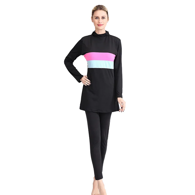 Хиджаб мусульманский купальник купальный костюм для женщин с высокой талией