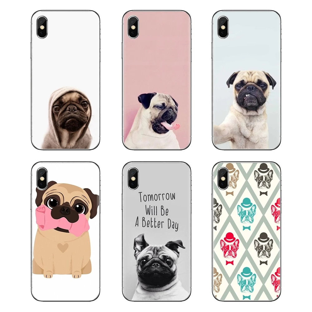 Животное собака чехол pug Life гибридный шаговый двигатель для samsung Galaxy S2 S3 S4 S5 мини S6