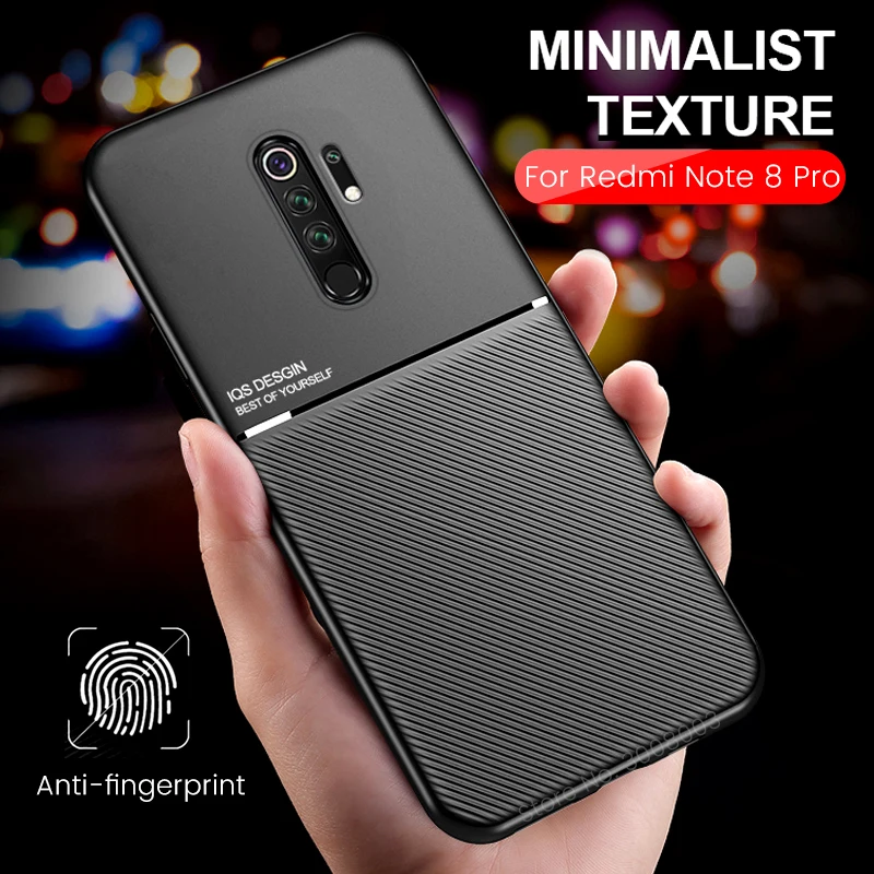 

luxury magnetic car holder cover for xiaomi redmi note 8 pro case slim matte silicone shockproof coque xaiomi note 8t not 8 t t8