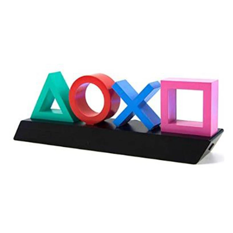 

Playstation Icons Light, Voice Control 3 Light Gaming Desk RGB Lamp Music Reactive Game Room Lighting Gaming Decorations