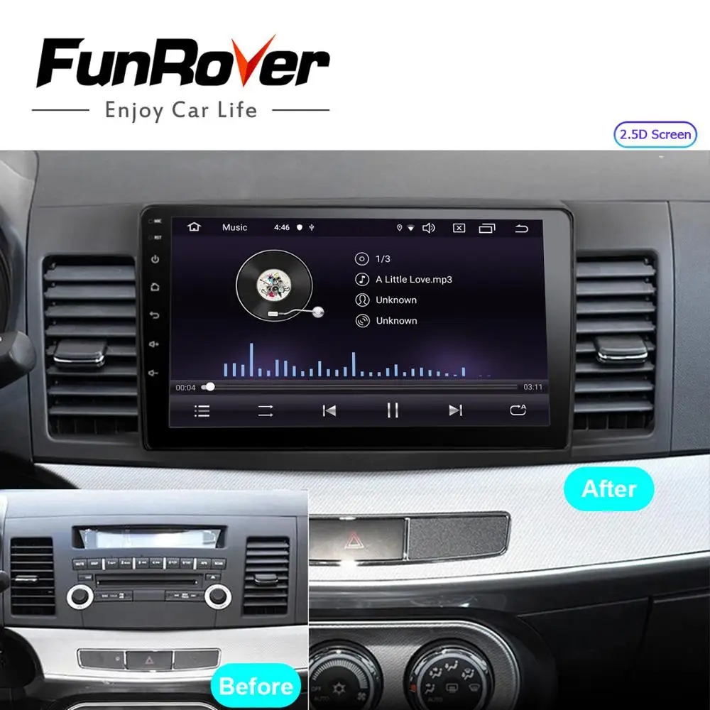 FUNROVER Android 9 0 2.5D + IPS автомобильный Радио GPS навигация мультимедийный плеер dvd для