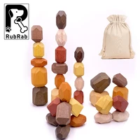 montessori stacked balancing stones stacking jenga pebbles wooden rainbow blocks toys for kids nordic style tumi building cubes