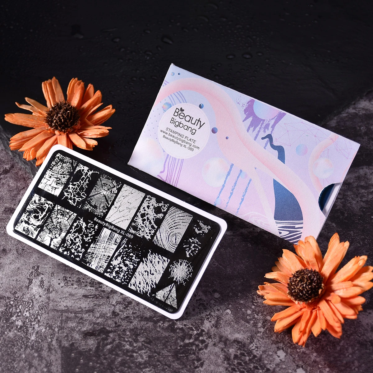BEAUTYBIGBANG 6*12 см пластины из нержавеющей стали для штамповки ногтей мраморный дизайн ногтей DIY Дизайн ногтей Наклейка аксессуары для трафаретов инструмент
