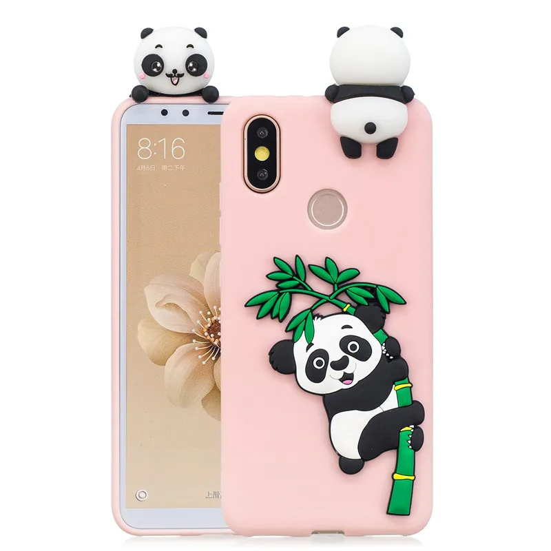 3D силиконовый чехол Kawaii Panda Unicorn Для Funda Xiaomi Mi A3 A1 A2 Lite для Coque 8 9 10 Note 9T Pro | Мобильные