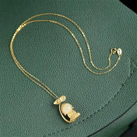 

Original Craft Design Chinese Style Lotus Baby Buddha Natural Hetian Jade Buddha Pendant S925 Silver Gilding Necklace for Women