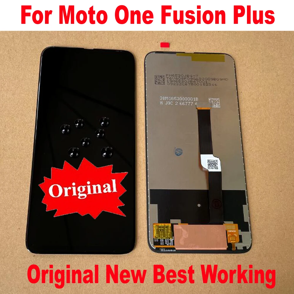 100% Оригинальный стеклянный датчик для Motorola Moto One Fusion Plus 6 5 &quotЖК дисплей Сенсорная