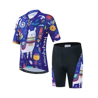 keyiyuan new kids cycling jersey set summer short sleeve mtb cycle clothing suit child bike wear maillot ropa ciclismo