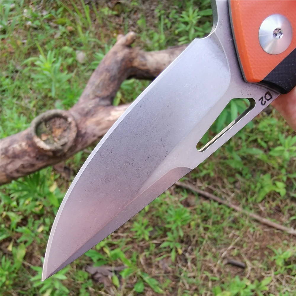 Ножи черного цвета с ручкой G10 стальное лезвие D2 складной нож для повседневного
