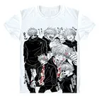 Юютсу кайсен футболка Sukuna Satoru Gojou Suguru Getou Mahito волшебник ужасный Аниме Косплей Харадзюку Топ Футболка