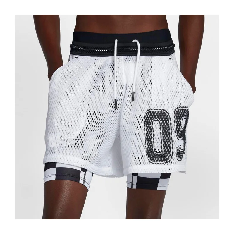 Шорты шорты в уличном стиле мужские двухслойные Повседневные Дышащие сетчатые