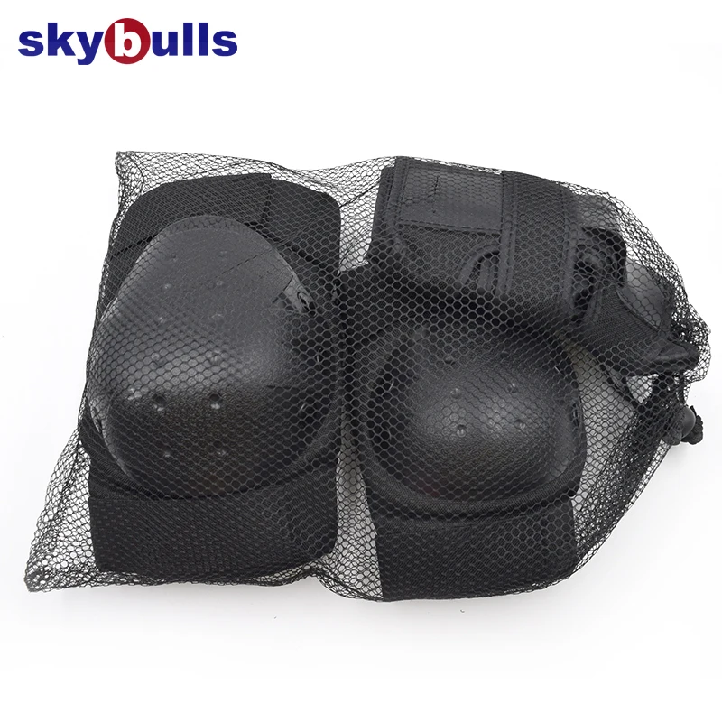 Skybulls 6 шт./компл. катание защитное Шестерни налокотники велосипед скейтборд наколенники протектор для мужчин Для женщин спортивные безопасностные Шестерни