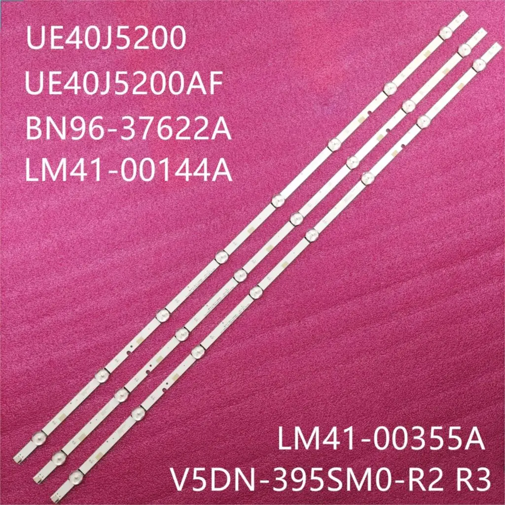 3 шт. светодиодный подсветка полосы для Samsug LM41 00144A UE40J5200 UE40J5200AF V5DN 395SM0 R2 R3 BN96 37622A 00121X