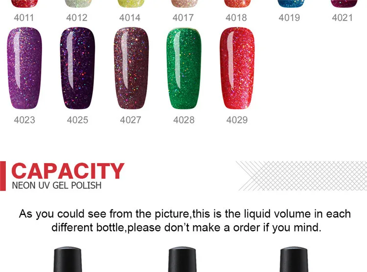 1 флакон 6 мл Лак для ногтей блестящий Блестящий лак полуперманентный Портативный