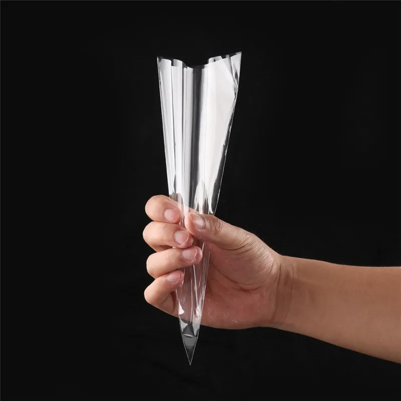 50 шт./упак. прозрачные целлофановые Упаковочные пакеты с закрученными стяжками