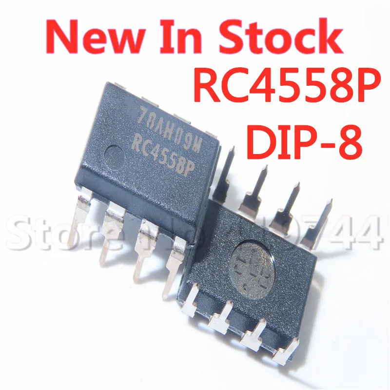 

5PCS/LOT RC4558P RC4558 DIP-8 operational amplifier In Stock NEW original IC