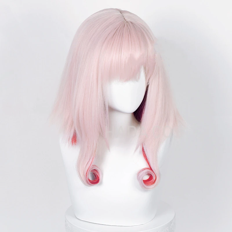 Парик для косплея аниме Takt Op. Destiny розовые красные короткие волосы термостойкие +