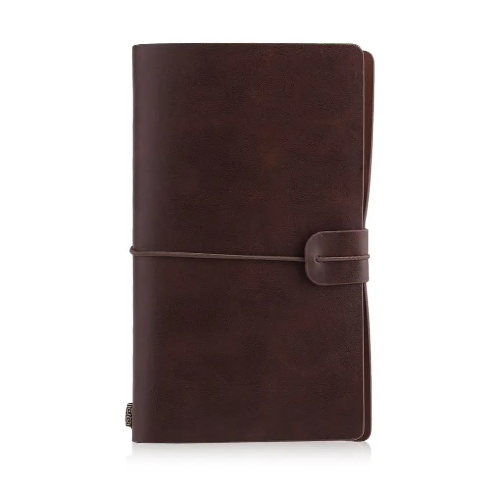 Dark Brown as pictur Vintage Hardcover Notebook Spiral Faux Leather Dairy Note Book School Office Supply For Students Business Notebooks Making Notes - Цвет: Dark Brown as pictur
