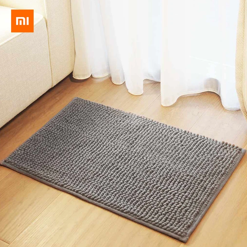 Коврик для Xiaomi Mijia Youpin Zero chenille светло серый супер абсорбирующий Мягкий