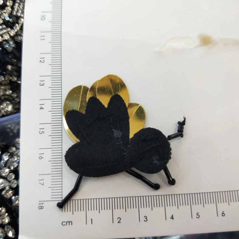 Ручная работа расшитые бисером и блестками патчи пчелы стильные модные пришитые