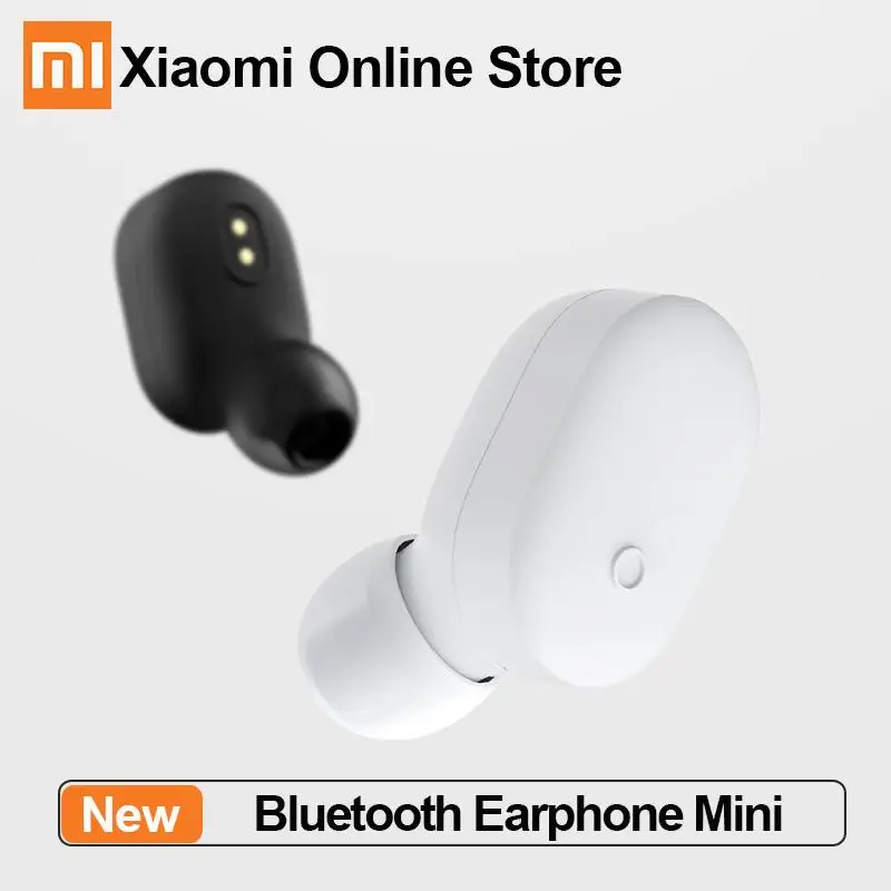 Мини наушники Xiaomi с Bluetooth беспроводная гарнитура модные классические