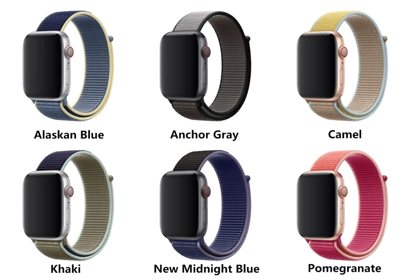 Спортивные тканый нейлоновый ремешок для Apple Watch, версии 3, 42 мм, 38 мм, браслет на запястье ткань пояса-как нейлоновый ремешок для наручных часов iWatch, 5/4/3/2 40 мм 44 мм