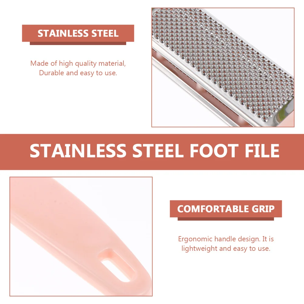 

4pcs Pedicure File Double-side File Callus Remover Foot Scrubber Foot Care Tool