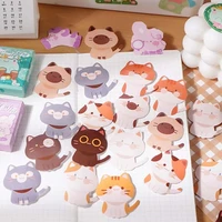 45 pcs cute animal family kawaii decoration stickers planner scrapbooking stationery korean diary stickers kid study gifts