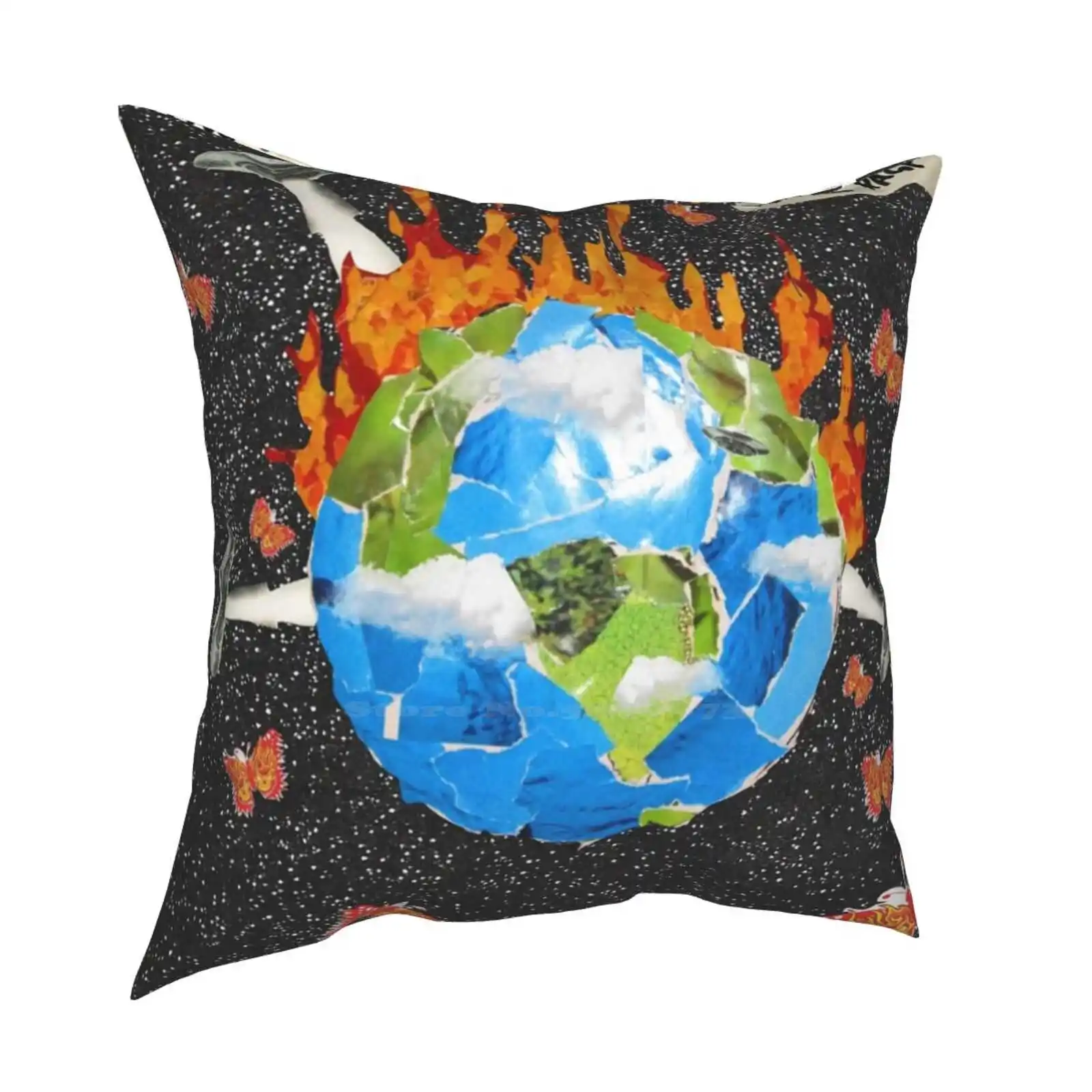 Наволочка World Rage красивая наволочка в стиле рэп хип-хоп музыка поп-рэпер Инди РНБ