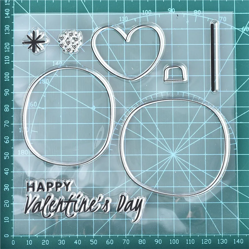 С Днем Святого Валентина прозрачные штампы 2019 новые резиновые для изготовления