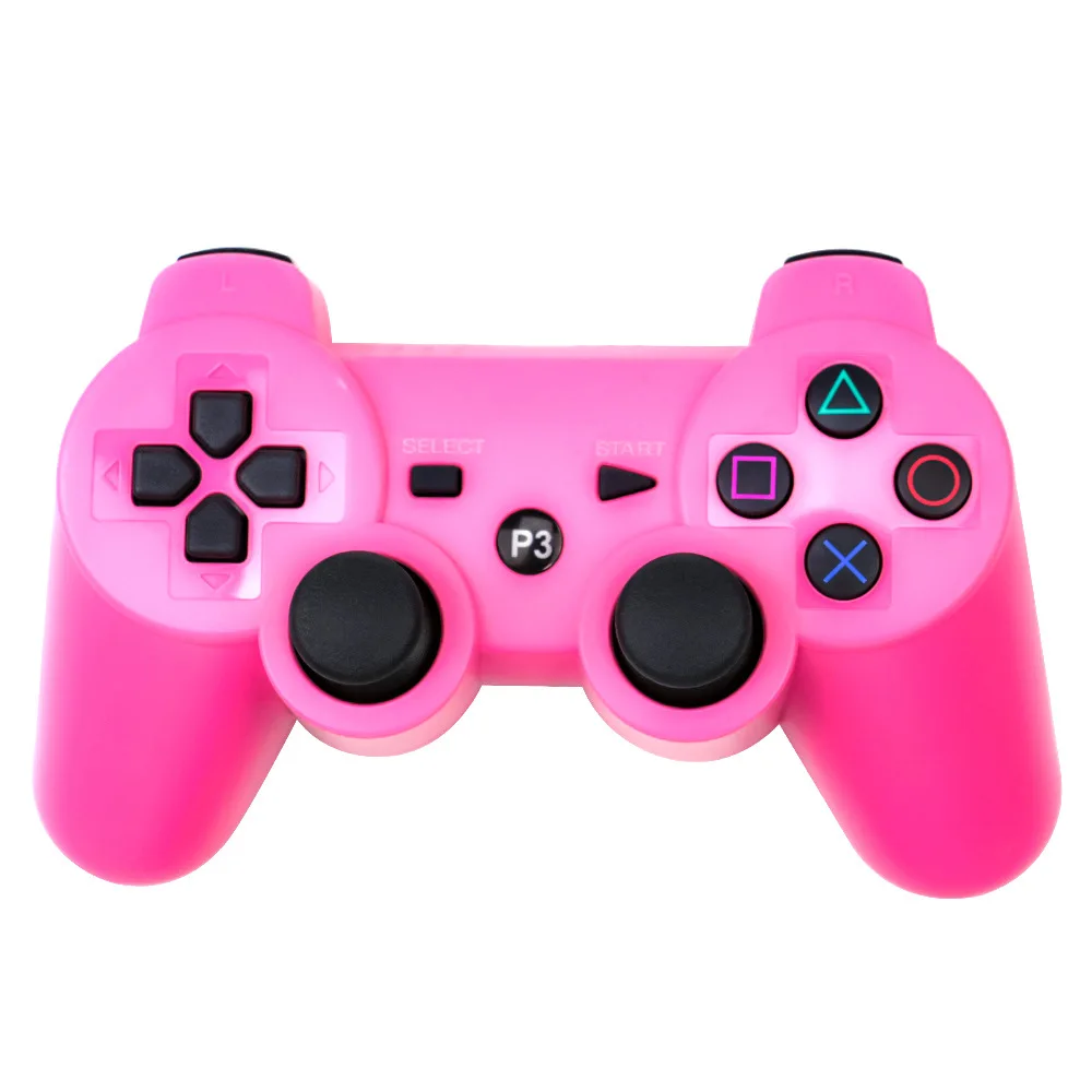 Type 2 Pink Беспроводной Bluetooth контроллер для sony PS3 геймпад для Play Station 3 джойстик для sony Playstation 3 PC для Dualshock контроллер - Цвет: Type 2 Pink