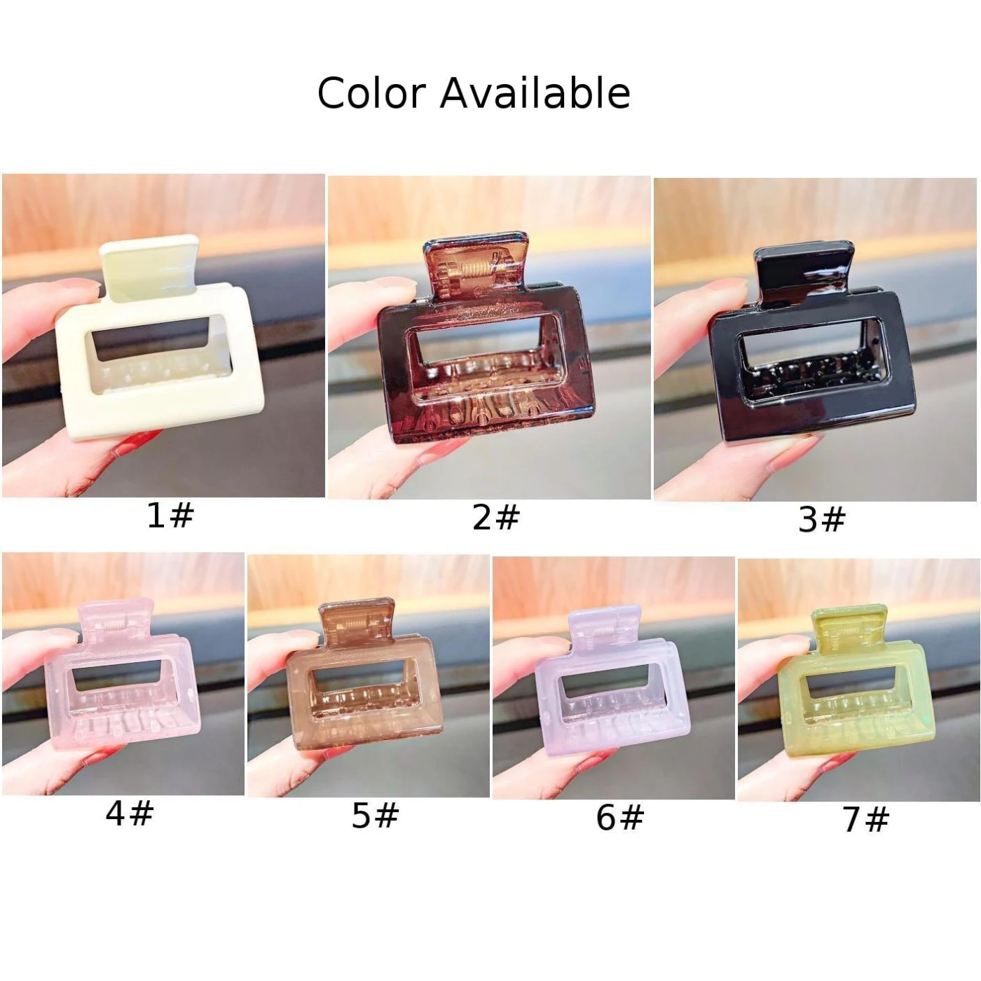 

New Fashion Exquisite Retro Cross Simple Wild Transparent Grip Clip Hairpin Barrettes For Women Girl Headdress