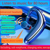 llseapure long endurance back in ear hanging listen to music for 80 hours high quality portable universal bluetooth headset