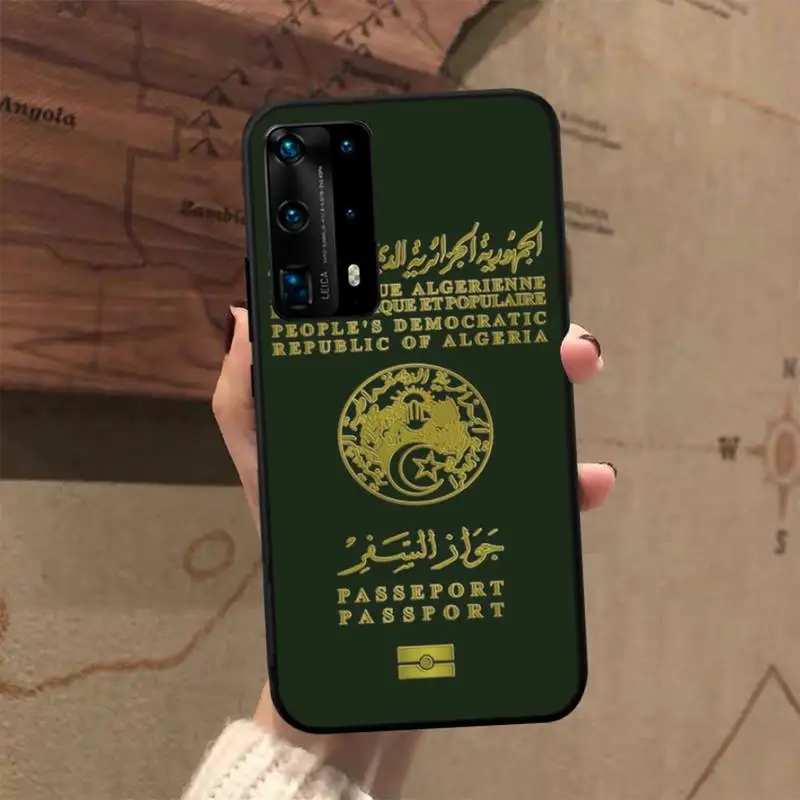 Алжирский паспорт чехол для телефона Huawei P40 P30 P20 Pro P10 Plus P9 P8 Lite P Smart Cover | Мобильные