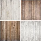 Фон Mehofond для портретной фотосъемки новорожденных с изображением коричневого деревянного пола и серых досок