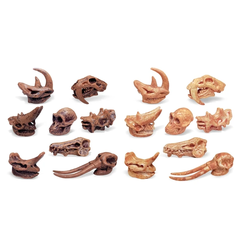 

8Pack Dinosaur Skull Toys Realistic Figures Toddler Model Toys Jurassic Decoration for Kids Office Home Decorations