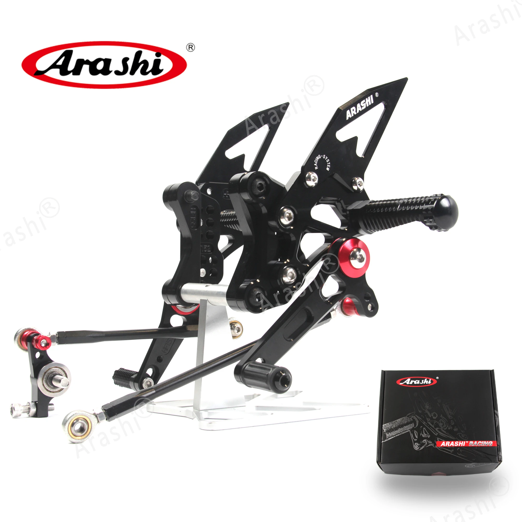 Arashi для DUCATI 848 EVO 2011 2012 2013 CNC регулируемые подставки ног фотоэлектрические педали