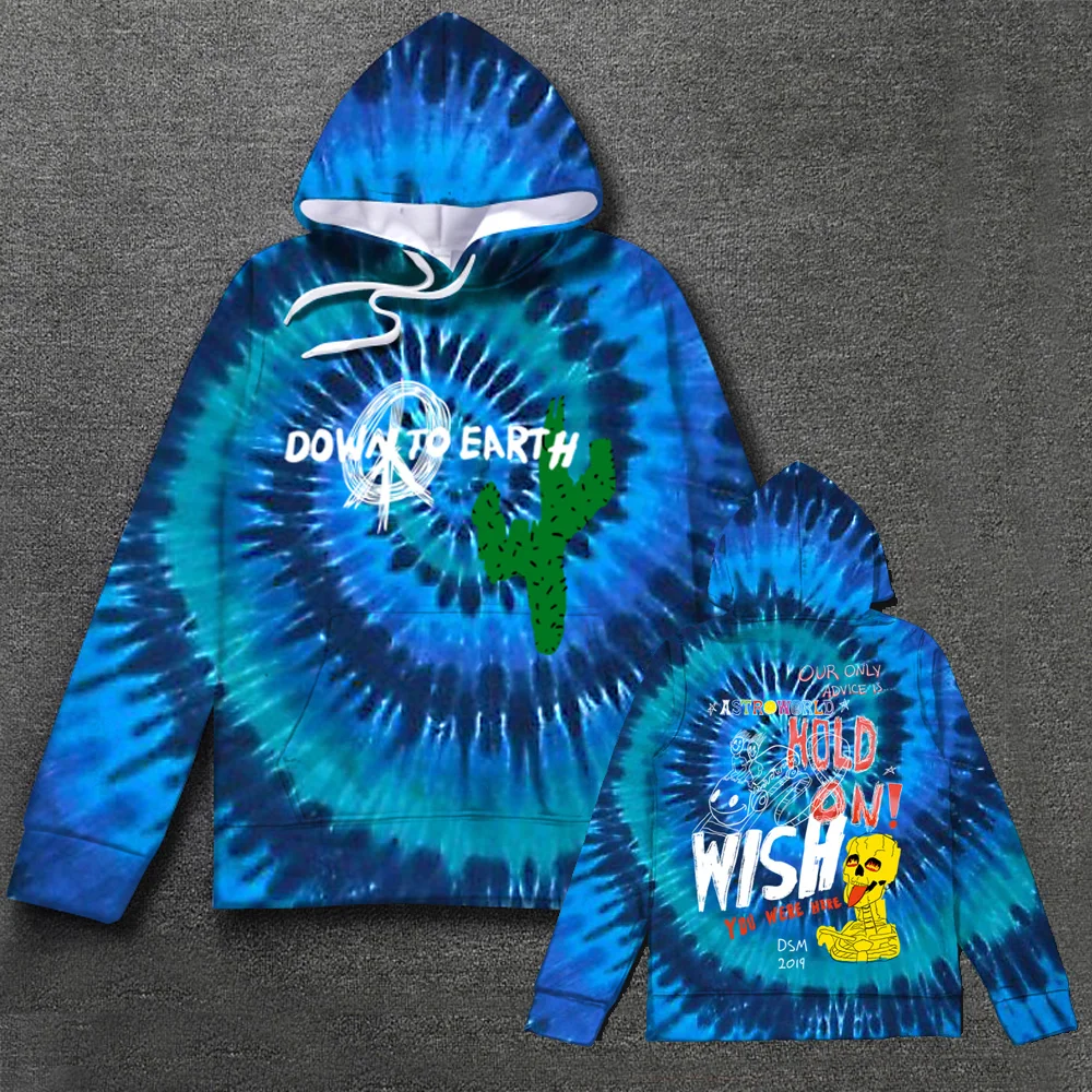 

TRAVIS SCOTT ASTROWORLD Colorful Hoodies Cactus Plant Flea Personalized Graffiti Fashion Streetwear Harajuku Pullover Sweatshirt