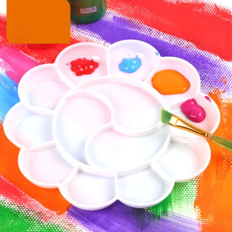 1 предмет Новинка Каблук 8 см палитра альтернативы искусства Краски лоток Белый