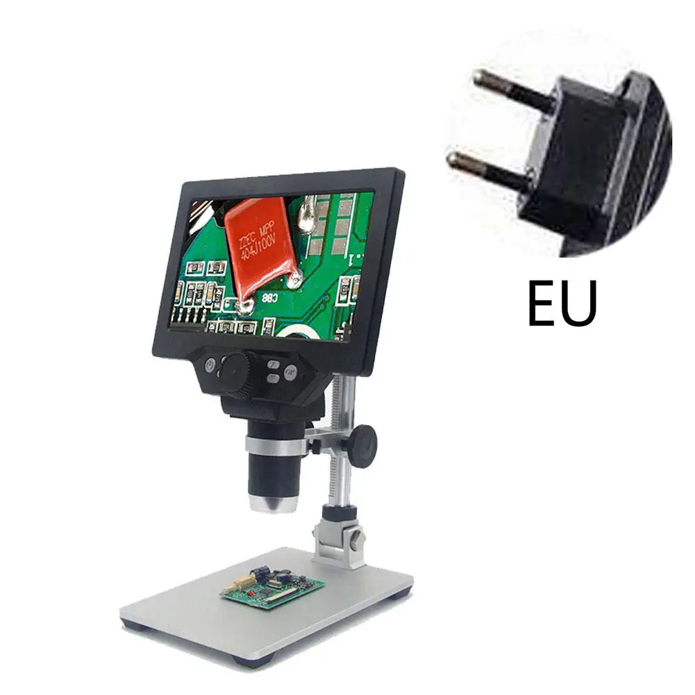 1200X цифровой микроскоп 12MP электронный видео микроскопы 7 дюймов HD lcd пайка телефон Ремонт лупа с металлической подставкой#35