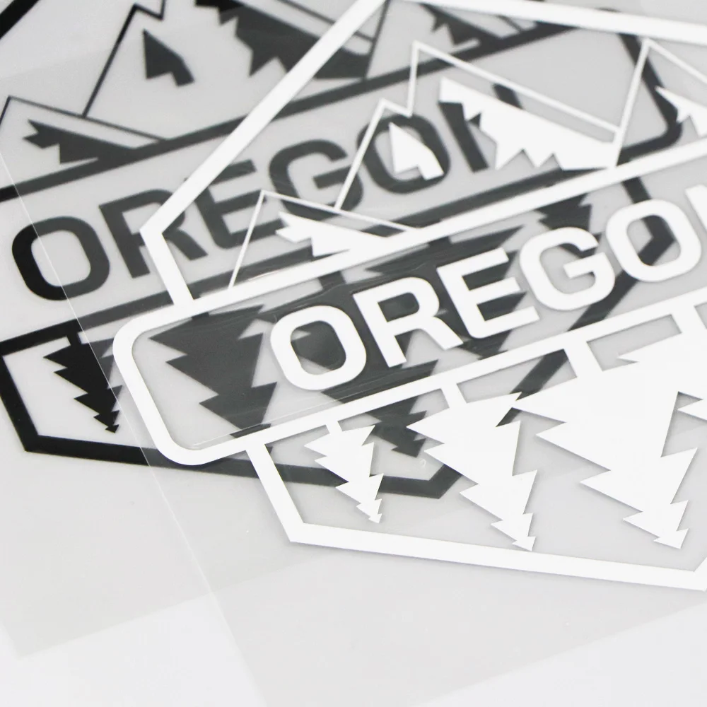 

14.4*13.6CM OREGON Car Sticker Vinyl Word Decoration Decal Personality Cartoon
