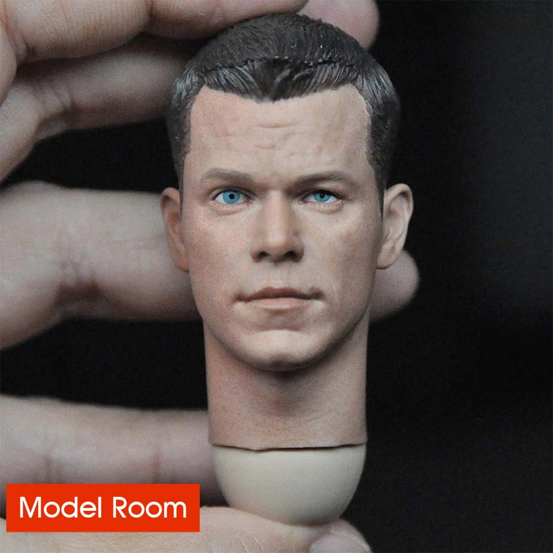 

1/6 Ryan Matt Damon PVC Head Sculpt Carving Model Fit 12'' Male Soldier Action Figure Body Dolls