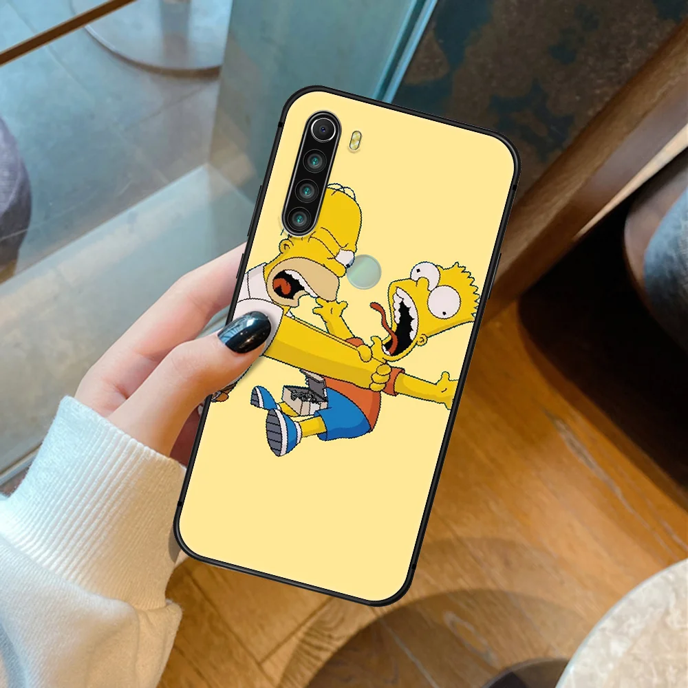 

S-Simpson Cartoon Homer J Trend Phone Case Cover Hull For XIAOMI Redmi 8 9 9C Note 6 7 8 9 9S K20 K30 K40 Pro Plus black Prime