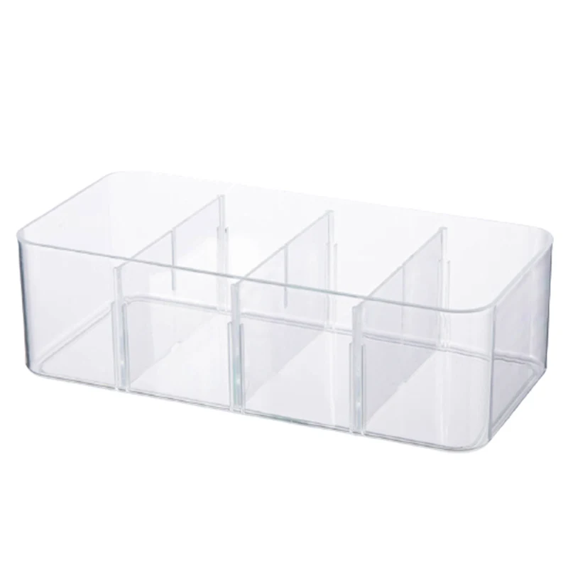 

Wardrobe Drawer Underwear Finishing Storage Box Transparent Partition Detachable Compartment Socks Storage Box