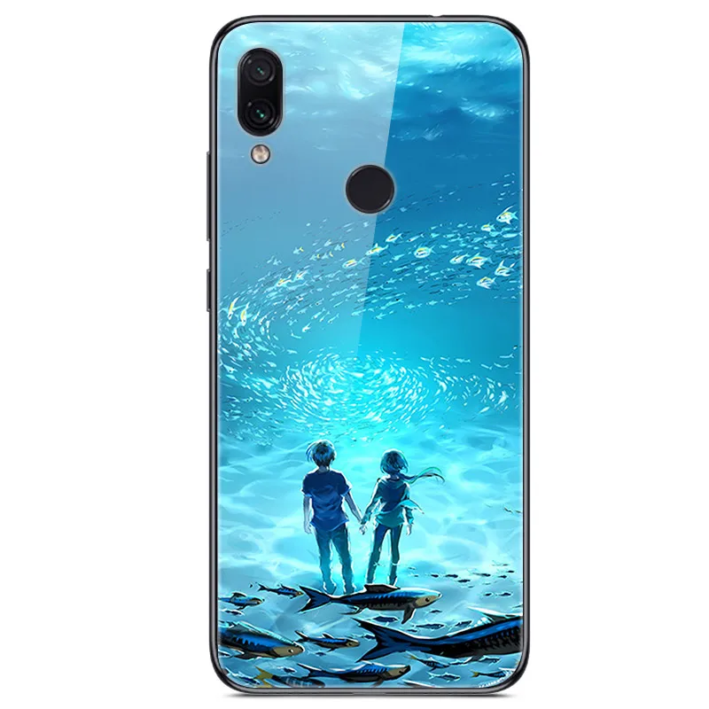 Чехол из закаленного стекла для Xiaomi Redmi Note 5, чехол с изображением планеты космос, стеклянный чехол на заднюю панель для Xiomi Redmi Note 5 Pro Redmi note5, 64 ГБ, 32 ГБ - Цвет: 52