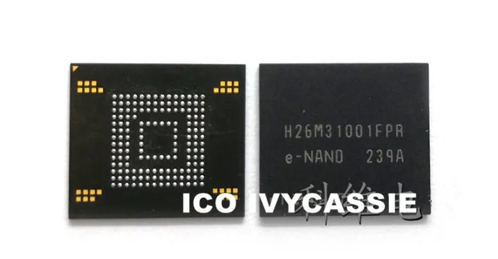 H26M31001FPR eMMC BGA153 ИС флэш-памяти NAND Chip 8GB припаянный шар для ремонта телефона |