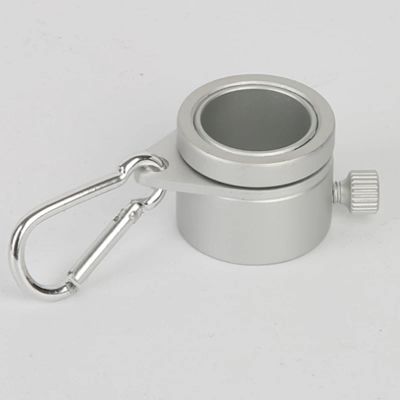 Новый 1 пара флажок из алюминиевого сплава Полюс вращающиеся кольца клип анти