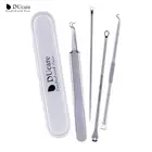 Ложка DUcare 4 шт.компл. для удаления черных точек, комедонов, акне, прыщей, инструмент для удаления черных точек, ложка для лица, инструмент для ухода за кожей, иглы для очистки пор лица