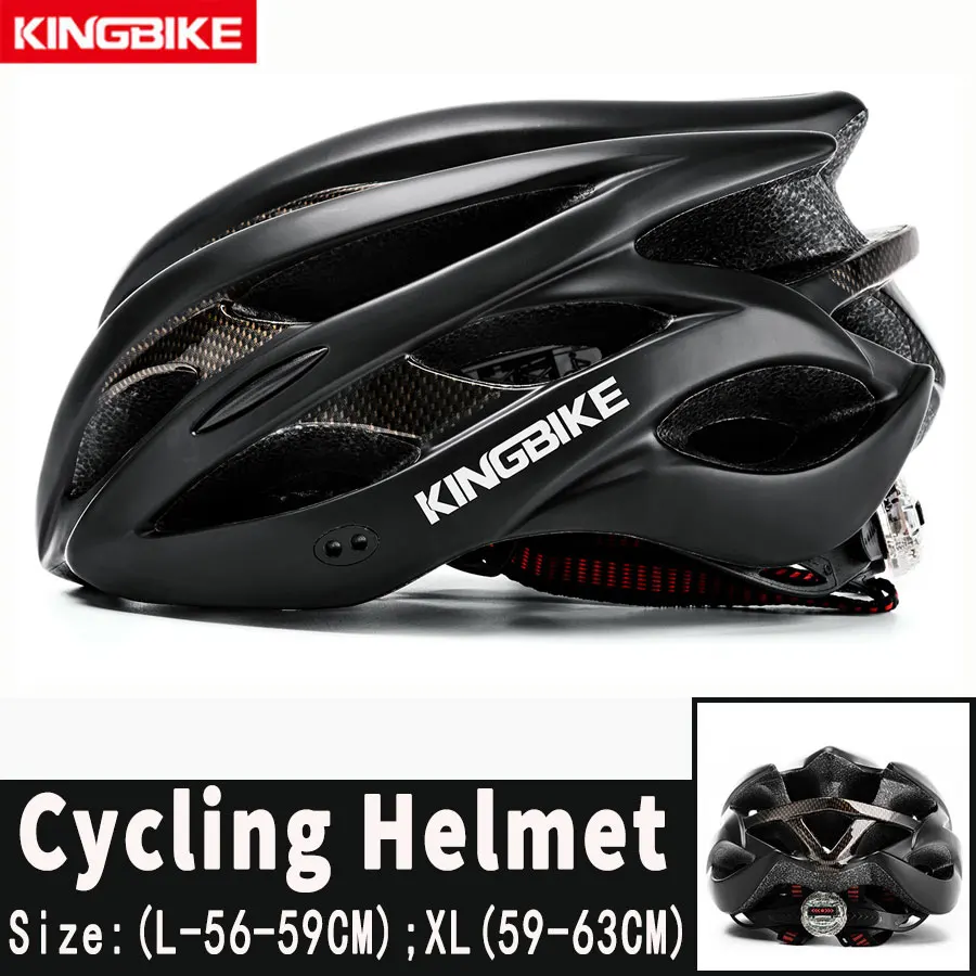 629-T4 KINGBIKE велосипедный шлем дорожный велосипедный шлем ультра светильник горный MTB CE безопасный Бонтрагер ПВХ+ EPS шлем для велосипеда велосипедный светильник шлемы - Цвет: 629-T4